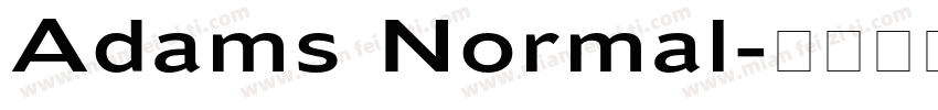 Adams Normal字体转换